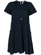 No21 - Lace Sheer Detail Dress - Women - Spandex/elastane/viscose - 40, Blue, Spandex/elastane/viscose