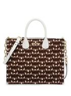 Miu Miu Jacquard Logo Tote Bag - White