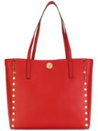 Michael Michael Kors - Rivington Stud Bag - Women - Calf Leather - One Size, Red, Calf Leather