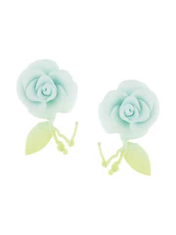 Olgafacesrok Flower Earrings - Blue