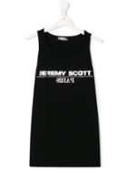 Jeremy Scott Junior Logo Print Sleeveless Top - Black