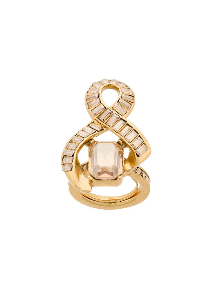 Oscar De La Renta Entwined Ring - White