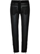 Ann Demeulemeester Cropped Sheer Trousers