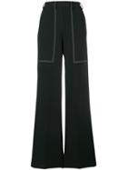 Vivetta Flared Tailored Trousers - Black