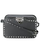 Valentino 'rockstud' Flip-lock Bag, Women's, Black, Leather