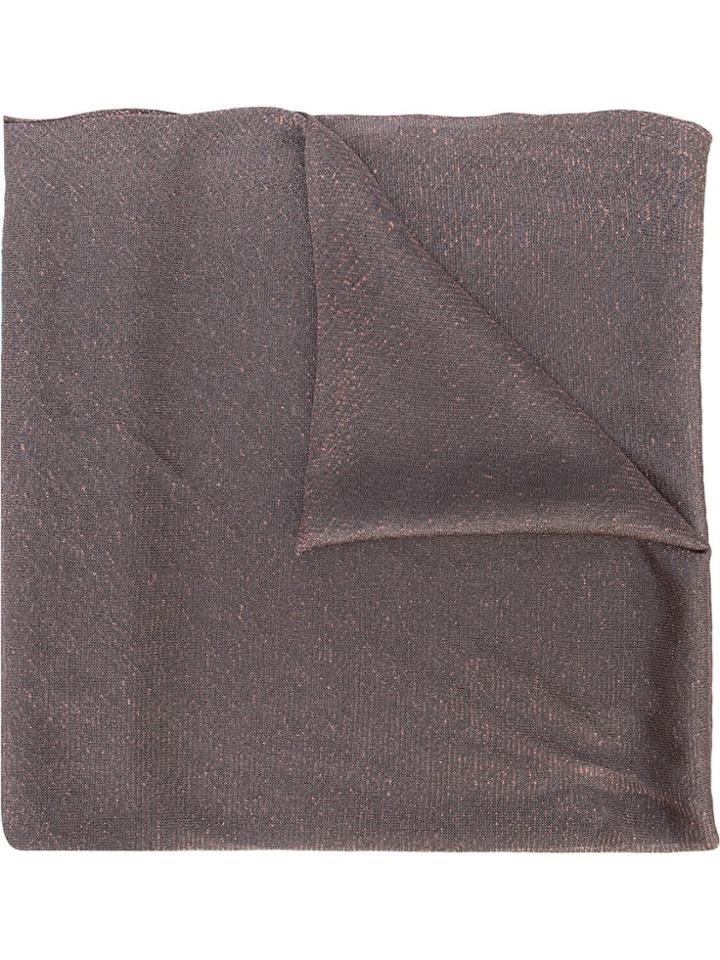 Fabiana Filippi Metallized Scarf - Brown