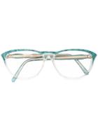 Yves Saint Laurent Vintage Marbled Optical Glasses, Green