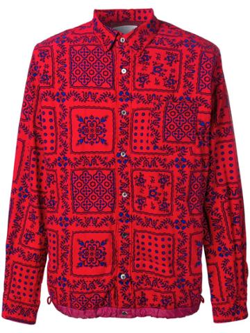 Sacai Sacai Reyn Spooner Sht Red Blu