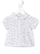 Cashmirino - Floral Print Blouse - Kids - Cotton - 6 Mth, White