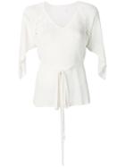 See By Chloé Knitted Cape Top - White
