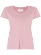 Officine Generale V-neck T-shirt - Pink & Purple