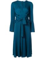 Tome Tie Waist Midi Dress - Blue