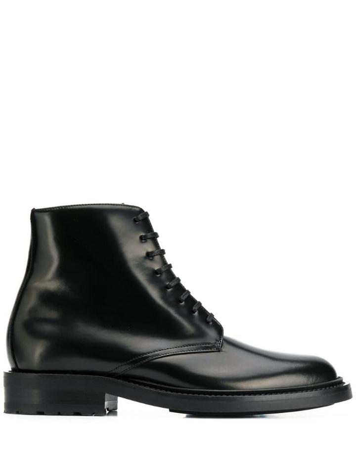 Saint Laurent Army Derby Boots - Black