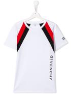 Givenchy Kids Contrast Stripe T-shirt - White