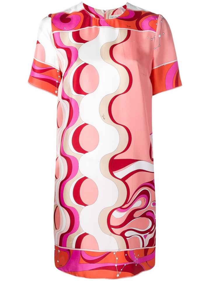 Emilio Pucci Copacabana Print Silk Mini Dress - Pink
