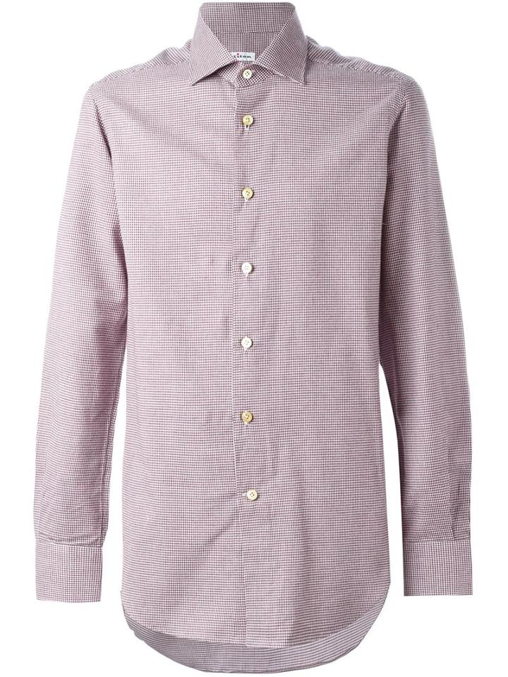 Kiton Micro Houndstooth Shirt