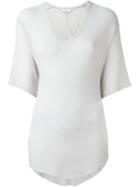 Iro Sheer Long Shortsleeved T-shirt, Women's, Size: Xs, Grey, Polyurethane/lyocell