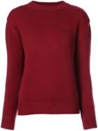 Ryan Roche Round Neck Sweater - Red