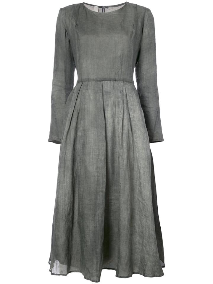 A Diciannoveventitre Flared Midi Dress - Grey