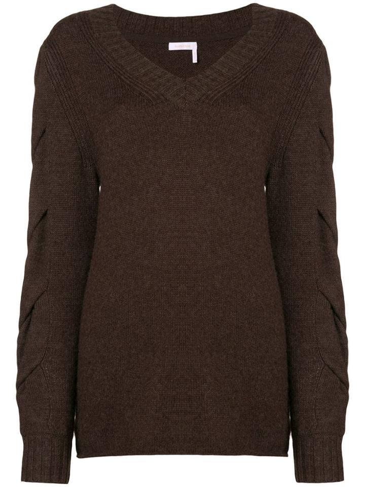 See By Chloé Twist-knit Sweater - Brown