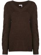 See By Chloé Twist-knit Sweater - Brown