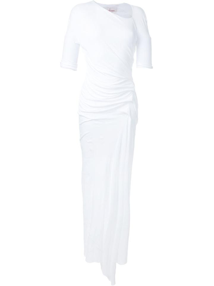 A.f.vandevorst '161 Faraway' Dress, Women's, Size: Large, White, Cotton/spandex/elastane