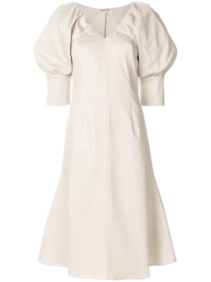 Aalto Balloon Sleeves Dress - Neutrals