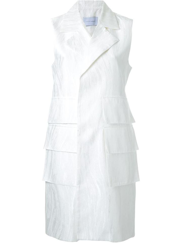Strateas Carlucci Metric Vest, Women's, Size: Medium, White, Silk
