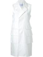Strateas Carlucci Metric Vest, Women's, Size: Medium, White, Silk