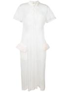 Comme Des Garçons Vintage Polo Neck Sheer Dress - Nude & Neutrals