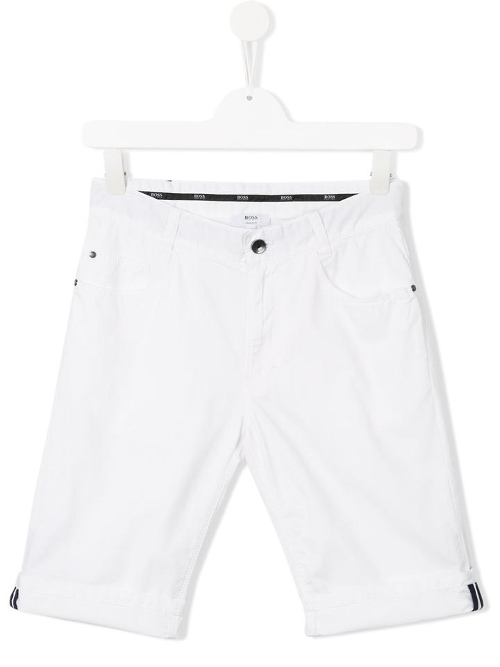 Boss Kids Smart Shorts, Boy's, Size: 16 Yrs, White