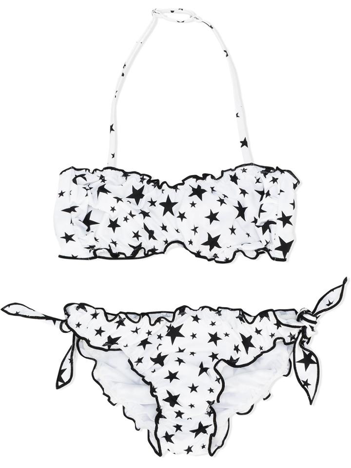 Mc2 Saint Barth Kids Star Print Two Piece - White