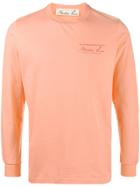 Martine Rose Longsleeved Logo Print T-shirt - Yellow & Orange