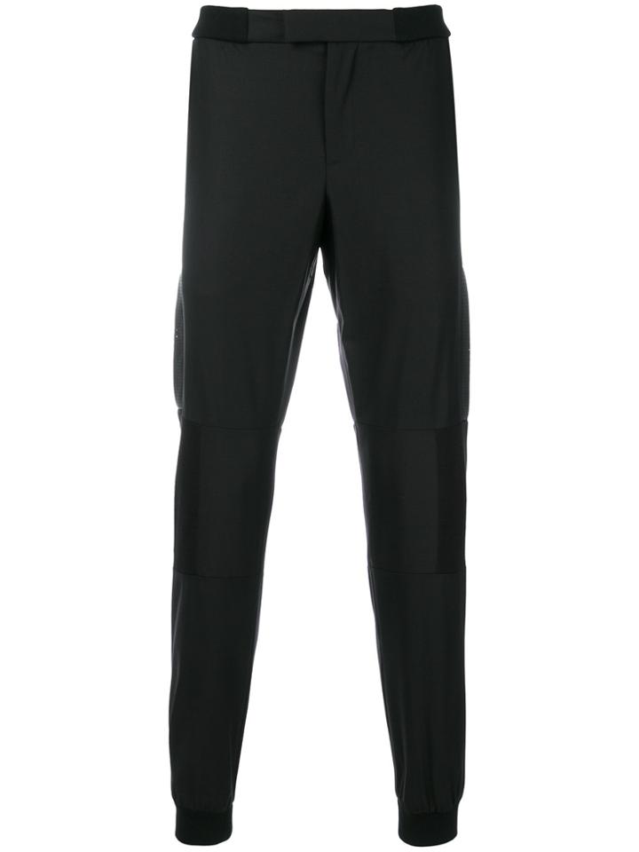 Les Hommes Panelled Trousers - Black