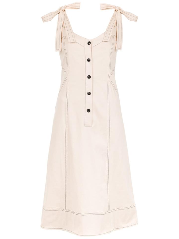 Lilly Sarti Gabardine Dress - Neutrals
