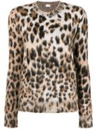 Saint Laurent Crew Neck Jumper - Brown