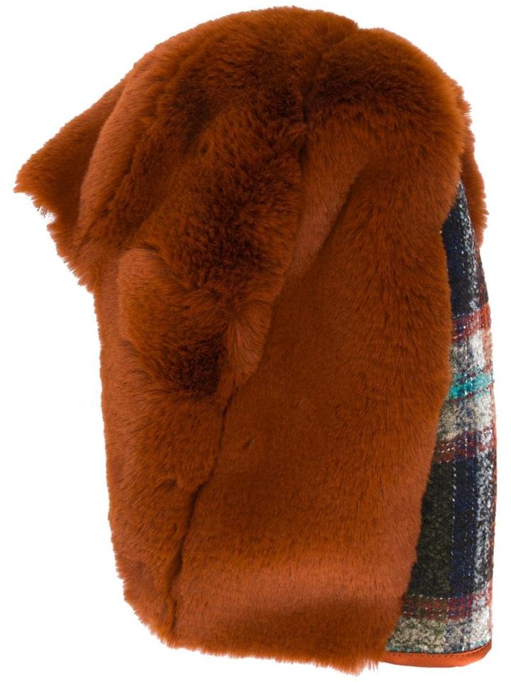 Quetsche Faux Fur Hat - Brown