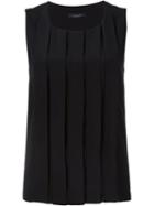Roberto Collina Pleated Sleeveless Top