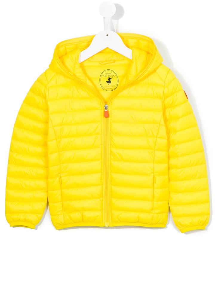 Save The Duck Kids Zipped Padded Coat, Boy's, Size: 10 Yrs, Yellow/orange