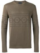 Laneus - Knitted Top - Men - Cotton - 50, Green, Cotton