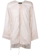 Di Liborio Camicia Lacci Pelle Shirt, Men's, Size: 48, Pink/purple, Cotton