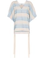 Lee Mathews Tilda Poncho Top - Blue
