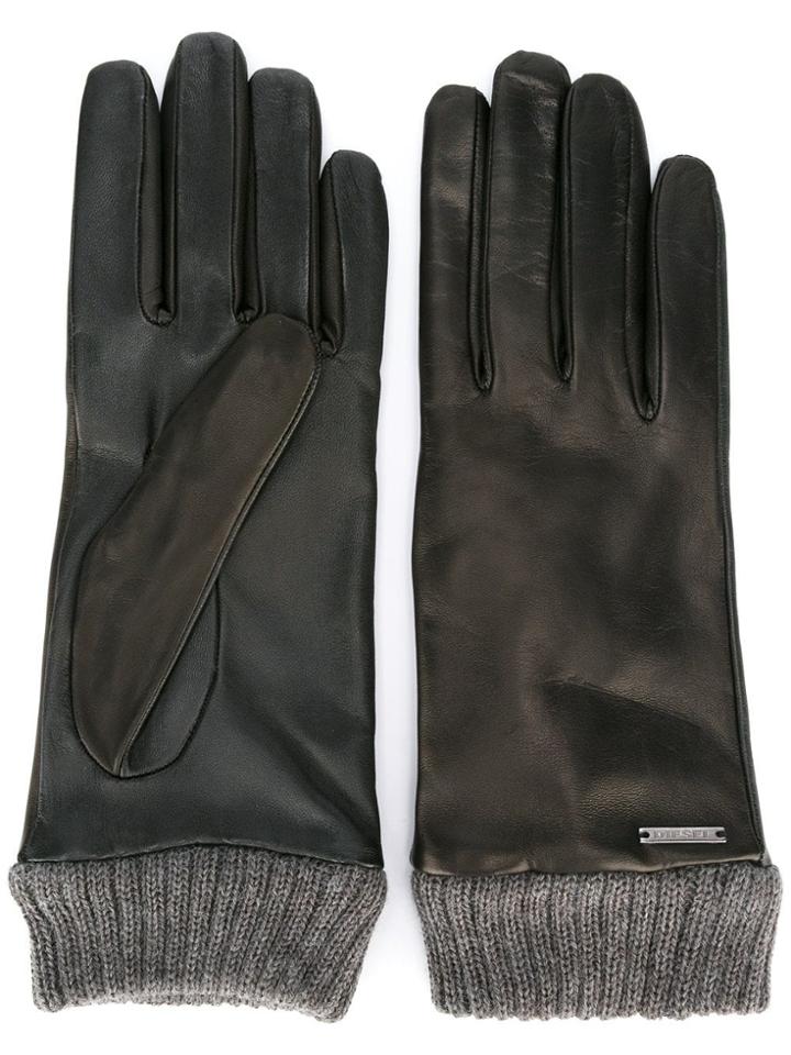 Diesel 'giribbes-female' Gloves - Black