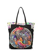 Shanghai Tang Koi Shopper Tote - Black