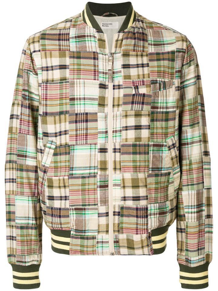 Universal Works Checked Bomber Jacket - Multicolour