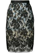 Ports 1961 Lace Midi Skirt - Black