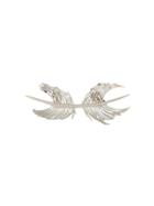 Paco Rabanne Feather Cast Brooch, Women's, Metallic