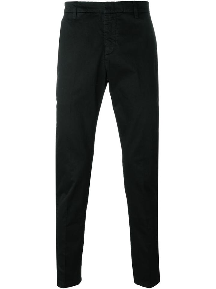 Dondup - Classic Chinos - Men - Cotton/spandex/elastane - 36, Black, Cotton/spandex/elastane