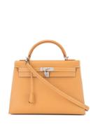 Hermès Vintage Kelly 32 Sellier 2way Hand Bag Box - Brown