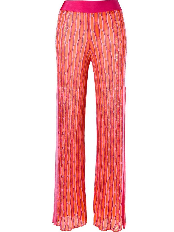 Cecilia Prado Knit Trousers, Women's, Size: Medium, Pink/purple, Viscose